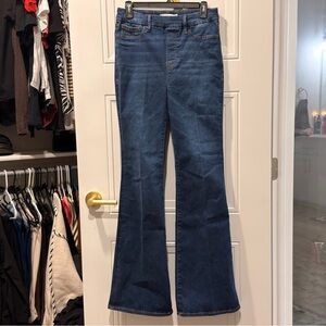 Good American Dark Blue Flare Jeans
